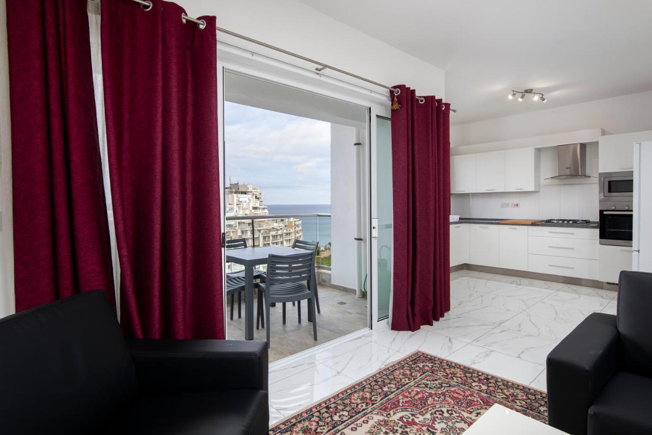 Sea View Apartment 2 Bedrooms 2 Bathrooms, 2 Minutes Away From The Sea Saint Julian's Exteriér fotografie